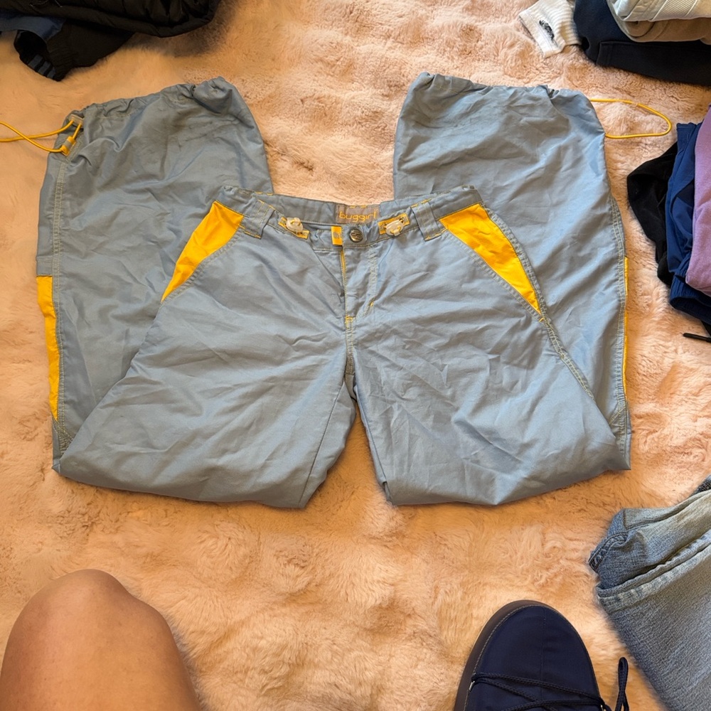 Vintage Rare Buggirl Baby Blue Parachute Pants XS
